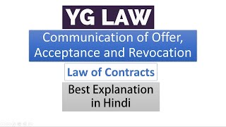 Communication  Law of Contracts [upl. by Nnyroc]