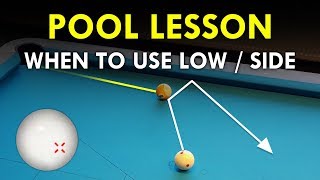 Pool Lesson  When To Use Spin And Draw [upl. by Aldercy282]