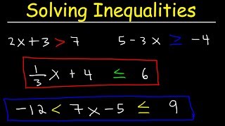 How To Solve Linear Inequalities Basic Introduction Algebra [upl. by Imena]