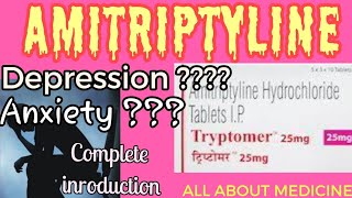 Amitriptyline 10mg  amitriptiline hydrochloride tablets ip  typtomer 10 mg in hindi [upl. by Atnauqahs]