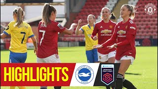 Highlights  Manchester United Women 30 Brighton  FA Womens Super League [upl. by Anauqaj818]