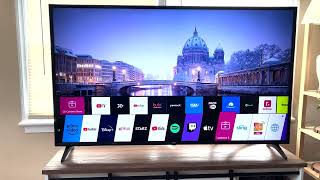 LG 65 Inch Built in 4K Smart TV Measurements amp Settings Review [upl. by Epstein]