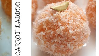 Carrot Laddoo Recipe Cooking Without Fire Recipes Easy Homemade Carrot Coconut Laddoos [upl. by Antonie]