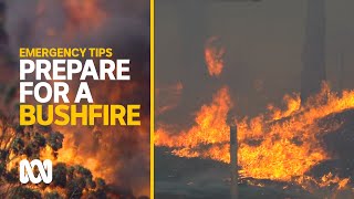 How to plan and prepare for bushfires  Emergency Tips  ABC Australia [upl. by Nilya]