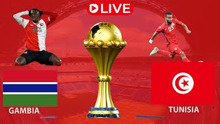 LIVE GAMBIA VS TUNISIA AFCON QUALIFIERS 2025 [upl. by Nirrak804]