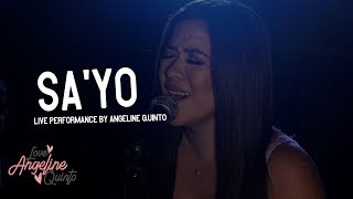 Sayo by Silent Sanctuary Live Performance  Angeline Quinto [upl. by Loziram]