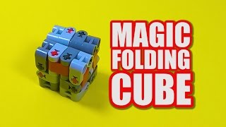 LEGO Magic Folding Cube Tutorial  LEGO Fidget Toy Idea [upl. by Melony251]