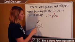 How to draw a Newman projection [upl. by Oicram916]