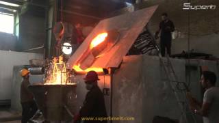 induction furnace in foundry [upl. by Etteiram]