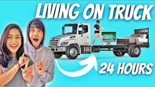 LIVING ON TRUCK FOR 24 HOURS WITH MY BROTHER AND SISTER  Rimorav Vlogs [upl. by Rraval187]