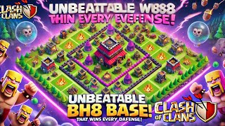 BH8 Base Layout That Wins Every Defense  CoC Martha Gaming  coc gaming clashofclansquot [upl. by Bevash101]