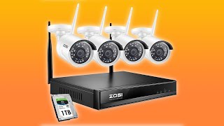 Zosi Wireless NVR Security Camera System 1080P IP Camera System [upl. by Livy]