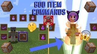 Command Block Tutorial 25 God Item Commands in Minecraft [upl. by Worrell967]