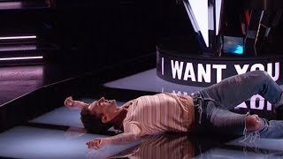 Top 10 performance That made coaches Fall Off chairs in The voice Audition 2018 [upl. by Tory]