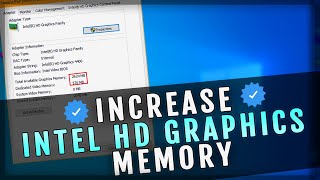 How To Increase Dedicated VRAM On Intel HD Graphics [upl. by Halbert]