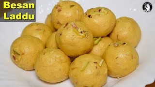 Besan Ke Ladoo Complete and Perfect Recipe  How to make Besan Laddu  Kitchen With Amna [upl. by Annawyt]