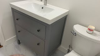 HOW TO install IKEA Hemnes  Odensvik  Dalskär bathroom vanity [upl. by Farkas549]