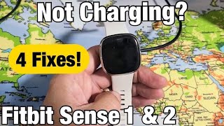 Fitbit Sense 1 amp 2 Not Charging Charging Problems 4 Fixes [upl. by Kobi]