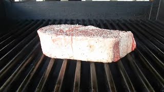 Grilling Thick Ribeye Steak  PoorMansGourmet [upl. by Fleurette]