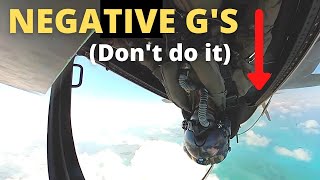 USAF Fighter Pilot on NEGATIVEGs Dont do it and Flying Upside Down [upl. by Iliak475]