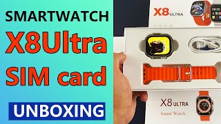 X8 Ultra SIM Card Smart Watch [upl. by Anelam]