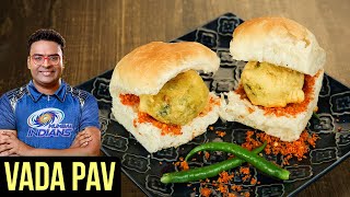 Vada Pav Recipe  How To Make Vada Pav At Home  Batata Vada  Indian Culinary League  Varun [upl. by Tavi]