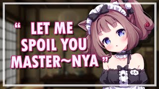 Cat Neko Maid Girl Spoils You『ASMR  Roleplay』『 F4A』 [upl. by Norward528]