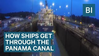 Timelapse Shows How Ships Get Through The Panama Canal [upl. by Monte]