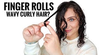 HOW TO FINGER COIL CURLY HAIR Finger Roll TikTok Hack [upl. by Skvorak263]