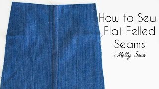 How to Sew Flat Felled Seams [upl. by Ainatit]