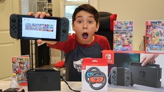 Unboxing the Nintendo Switch [upl. by Auqinot]