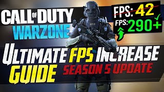 🔧 COD WARZONE Dramatically increase performance  FPS with any setup  Best Settings Season 5 [upl. by Teeter]