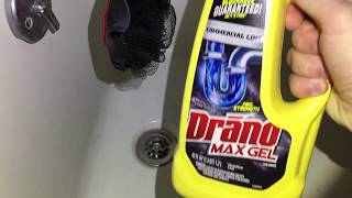 How To Unclog A Drain With Drano Gel Commercial Strength [upl. by Simsar]