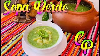 Sopa Verde 😋  Cocinemos Perú [upl. by Bertilla]