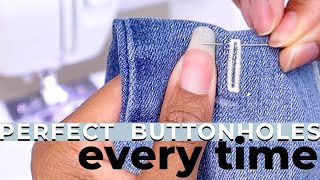 Beginners Guide to Sewing Perfect Buttonholes EVERY Time [upl. by Nalim]