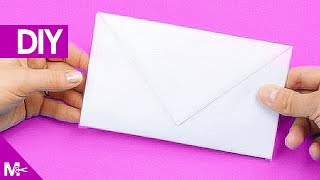 ► Como hacer un SOBRE CARTA de Papel en 5 MINUTOS 💌 [upl. by Kliman]