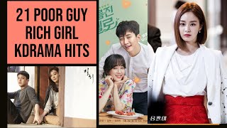 21 Best Rich Girl Poor Guy Korean Dramas  Rich Girl  Fantasy  Romance  Comedy [upl. by Ahsiyt837]