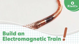 How to Build an Electromagnetic Train  STEAM DIY  KiwiCo [upl. by Nedla]