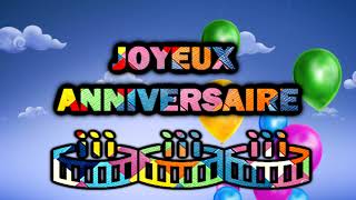 French Circles  Joyeux Anniversaire  French Songs with subtitles [upl. by Anneg]