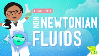 Oobleck and NonNewtonian Fluids Crash Course Kids 461 [upl. by Anailil578]