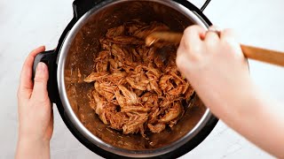 Instant Pot Pulled BBQ Chicken Recipe [upl. by Ecirtam226]