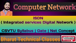 ISDN  Integrated Service Digital Network  Computer Network  in Hindi [upl. by Eissen]