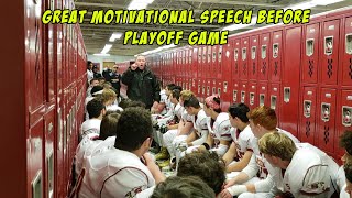 Great Motivational Speech Before Playoff Game [upl. by Everett]