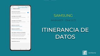 Itinerancia de datos  Samsung Android 11  One UI 3 [upl. by Ferdinand]