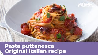 PASTA PUTTANESCA  Original Italian recipe [upl. by Katharine]