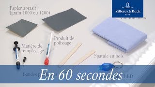 En 60 secondes Réparation acrylique amp Quaryl®  Villeroy amp Boch [upl. by Himelman129]