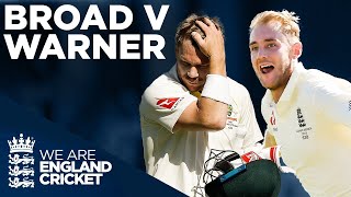 Every Broad Wicket v Warner  The Ashes 2019 Highlights  England Cricket [upl. by Notseh]