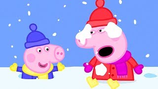 Peppa Pig in Hindi  Snow  Barf ❄️ हिंदी Kahaniya  Hindi Cartoons for Kids [upl. by Allecram]