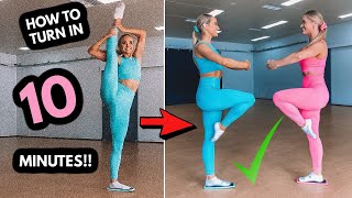 HOW to learn DANCE TURNS in 10 MINUTES Beginner Tutorial [upl. by Paulita]