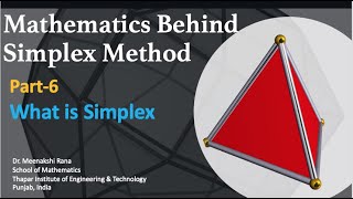 Mathematics Behind Simplex Method Part6 What is Simplex [upl. by Ky783]